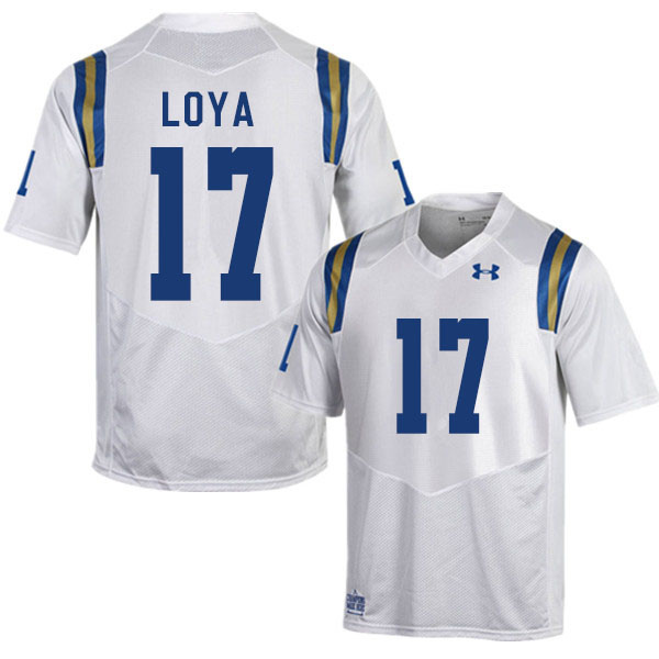 Men #17 Logan Loya UCLA Bruins College Football Jerseys Sale-White